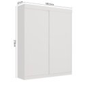 Ver imagem 4 de Guarda Roupa Casal 2 Portas de Correr Firenze Branco
