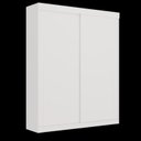 Ver imagem 2 de Guarda Roupa Casal 2 Portas de Correr Firenze Branco
