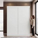 Ver imagem 3 de Guarda Roupa Casal 2 Portas de Correr Firenze Branco