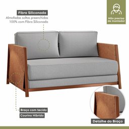 Sofá Cama 2 Lugares M-08 - 5 Sofá Cama 2 Lugares M-08 - 5