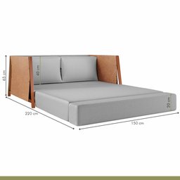 Sofá Cama 2 Lugares M-08 - 9 Sofá Cama 2 Lugares M-08 - 9