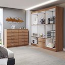 Ver imagem 2 de Guarda-roupa Casal Claire 6 Portas 2 Gavetas com Cômoda 10 Gavetas Demolição/branco - Panorama Móvei