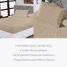 Kit Protetor de Colchão King Impermeável 3 Peças Antiácaro 100% Poliéster Capa para Cama Cáqui - 4