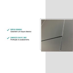 Balcão Bella 2 Gavetas Nog/cinza 60cm Carraro - 5