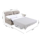Ver imagem 3 de Sofá Cama 2 Lugares 155cm Déli Bege