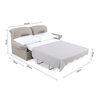 Sofá Cama 2 Lugares 155cm Déli  - 3