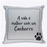 Almofada Fibra Veludo 40x40cm Dogs 10064772 Travesseiro Decorativo Personalizado Cachorros Criativo - 2