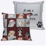 Almofada Fibra Veludo 40x40cm Dogs 10064772 Travesseiro Decorativo Personalizado Cachorros Criativo - 3