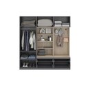 Ver imagem 3 de Guarda Roupas Modulado c/organizador e suportes Linha FREE - BE Mobiliário Cinza