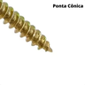 Parafuso Phillips Para Móveis 3,0X25 Cx/500 Peças Chipboard - 5