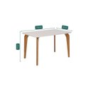 Ver imagem 3 de Mesa para Sala de Jantar 130cm com Vidro Papaia