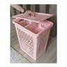 Cesto De Roupa Multiuso 55L Rosa - 3