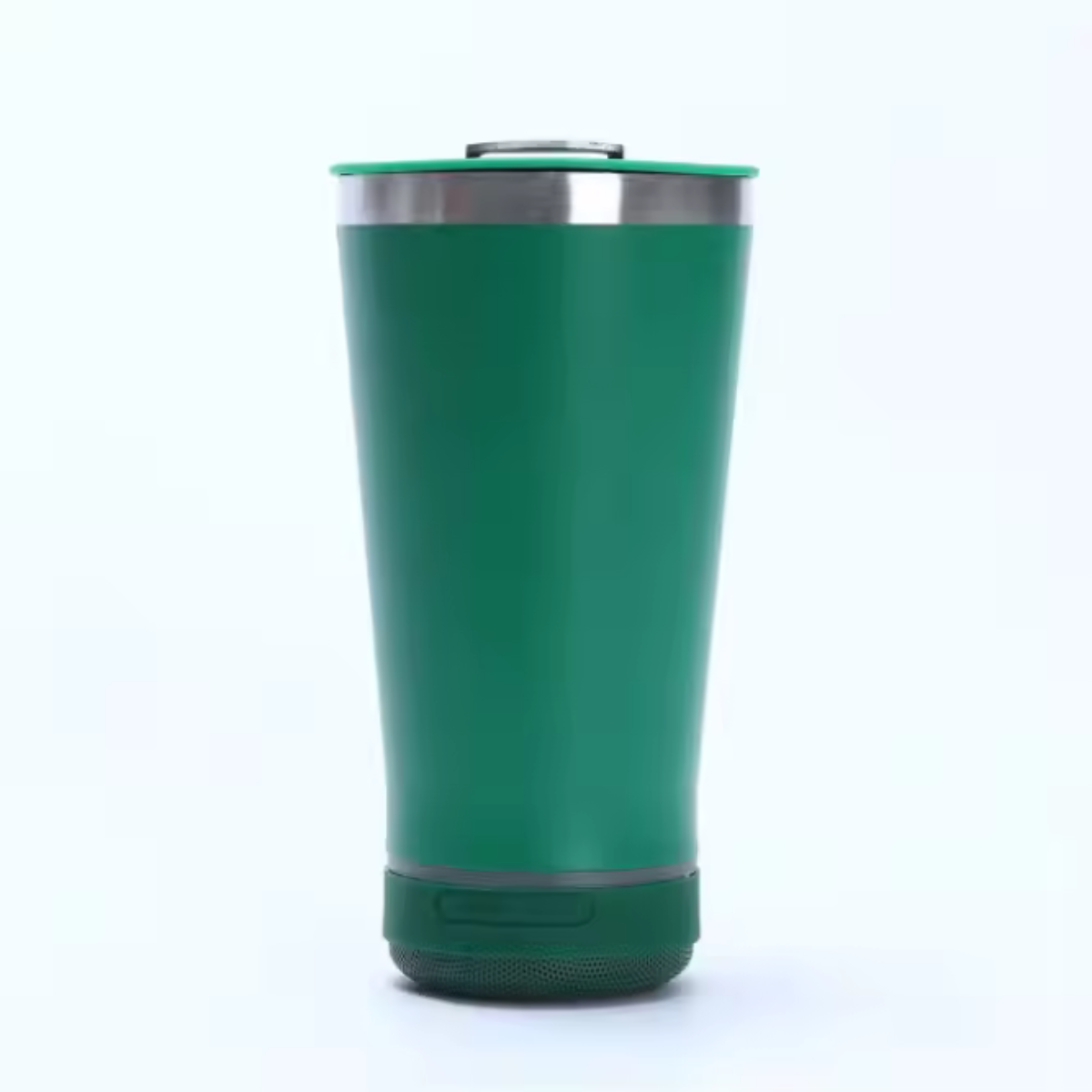 Copo Térmico com Caixa de Som Bluetooth Tampa Abridor 420ml - Verde