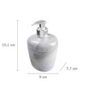 Ver imagem 3 de Kit de Acessórios para Banheiro com 2 Peças Marmorizado Astra Branco