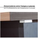 Ver imagem 7 de Mesa para Escritório Diretor em L com Armário e 1 Pasta Suspensa 1 Gaveta 1 Porta 170cm Espresso Móveis Marrom E Preto