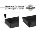 Ver imagem 4 de Mesa para Escritório Diretor em L com Armário e 1 Pasta Suspensa 1 Gaveta 1 Porta 170cm Espresso Móveis Marrom E Preto