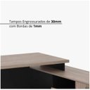 Ver imagem 5 de Mesa para Escritório Diretor em L com Armário e 1 Pasta Suspensa 1 Gaveta 1 Porta 170cm Espresso Móveis Marrom E Preto