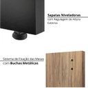 Ver imagem 6 de Mesa para Escritório Diretor em L com Armário e 1 Pasta Suspensa 1 Gaveta 1 Porta 170cm Espresso Móveis Marrom E Preto