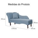 Ver imagem 6 de Divã Recamier Olivia Linho 150cm Lado Esquerdo