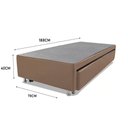 Ver imagem 3 de Cama Box Bicama Auxiliar Solteiro Corino Espuma 8cm 40x78x188 Bege