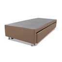 Ver imagem 2 de Cama Box Bicama Auxiliar Solteiro Corino Espuma 8cm 40x78x188 Bege