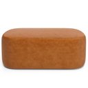 Ver imagem 4 de Cabeceira Cama Box 100cm Lanna com Puff Recamier Doha W01 Couríssimo Canela - Lyam Decor