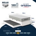 Ver imagem 4 de Bicama Baú + Colchão Mola Ensacada Ortobom Plenno Solteiro 88