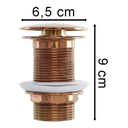 Ver imagem 4 de Válvula Ralo Click Luxo Inteligente Inox P/cuba 7/8 Rose