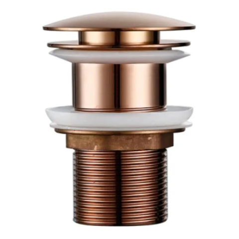Válvula Ralo Click Luxo Inteligente Inox P/cuba 7/8 Rose
