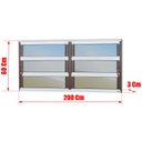 Ver imagem 2 de Basculante Alumínio 2 Seções 60 x 200 Elite V.Refl.Mix Corten Brimak