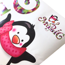 Ver imagem 4 de Adesivo de Geladeira Baby Pinguim Music Decoração Lavável