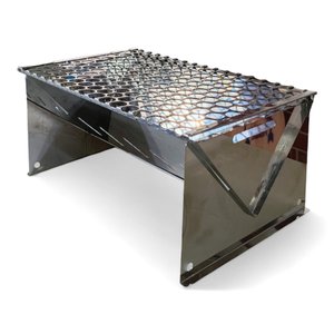 Churrasqueira Portatil Desmontavel Inox