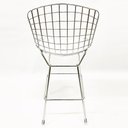 Ver imagem 4 de Kit 3 Banquetas BERTÓIA cromada assento branco altura 60cm - Poltronas do Sul