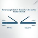 Ver imagem 4 de Kit Porta Pronta Maciça de Eucalipto 214CMX89CM Comercial Clean Abertura Direita
