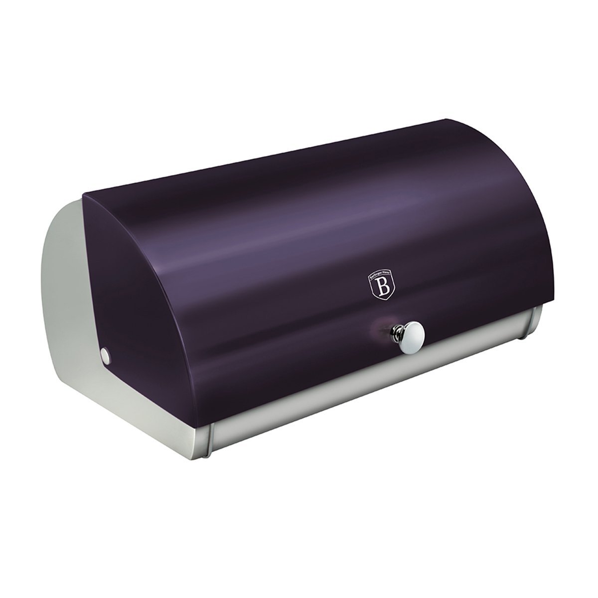 Recipiente Porta Pão com Tampa 38cm Purple Berlinger Haus