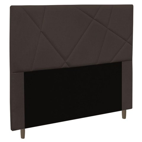 Cabeceira Cama Box Casal Queen Size Mali 160Cm Marrom