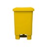 Lixeira Plástica Retangular Com Pedal 25 Litros - Amarelo - 1