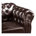 Ver imagem 2 de Conjunto Sofá Dom Pedro 2 e 3 Lugares Chesterfield Capitonê - Café