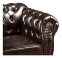 Ver imagem 2 de Conjunto Sofá Dom Pedro 2 e 3 Lugares Chesterfield Capitonê - Café