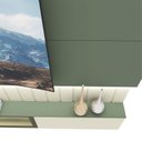 Ver imagem 5 de Home Soberano Reflecta 230 com Led Ripas e Compartimentos Verde Floresta com Off White - Gelius