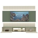 Ver imagem 7 de Home Soberano Reflecta 230 com Led Ripas e Compartimentos Verde Floresta com Off White - Gelius