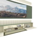 Ver imagem 6 de Home Soberano Reflecta 230 com Led Ripas e Compartimentos Verde Floresta com Off White - Gelius