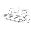 Ver imagem 3 de Sofá Cama 3 Lugares Mirage 