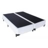 Base Cama Box Bipartido Casal Couro Sintético Branco 40x138x188 - 1