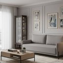 Ver imagem 5 de Sofá para Sala Estar Living Clássico 166cm Pés de Ferro Londres Cinza Claro