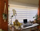 Ver imagem 4 de Persiana Rolo Duplo Bandô Sunny Branca 100 (L) x 220 (A) Cortina Zebra Double Vision 1,00 X 2,20