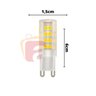 Kit 10 Lâmpada Led G9 7w 3000k Bivolt - 3