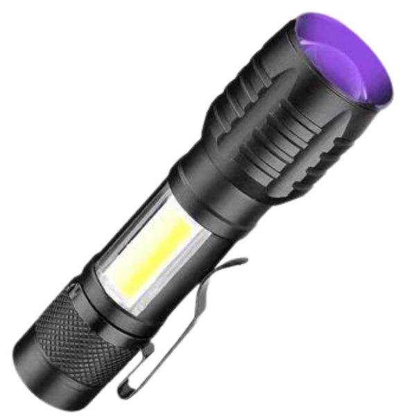 Lanterna Recarregável Luz Negra Uv Resistente a Água - 1