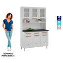 Ver imagem 2 de Armário de Cozinha Compacta 120cm Portas de Vidro Mirage New Telasul