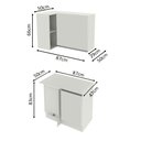 Ver imagem 4 de Kit Armário de Cozinha de Canto 100% MDF 2 Portas e Nicho Branco Smart Madesa